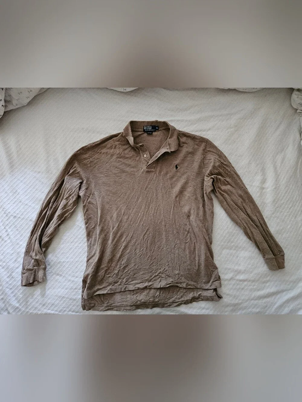 Ralph Lauren Men’s Brown Polo Shirt with Embroidered Pony